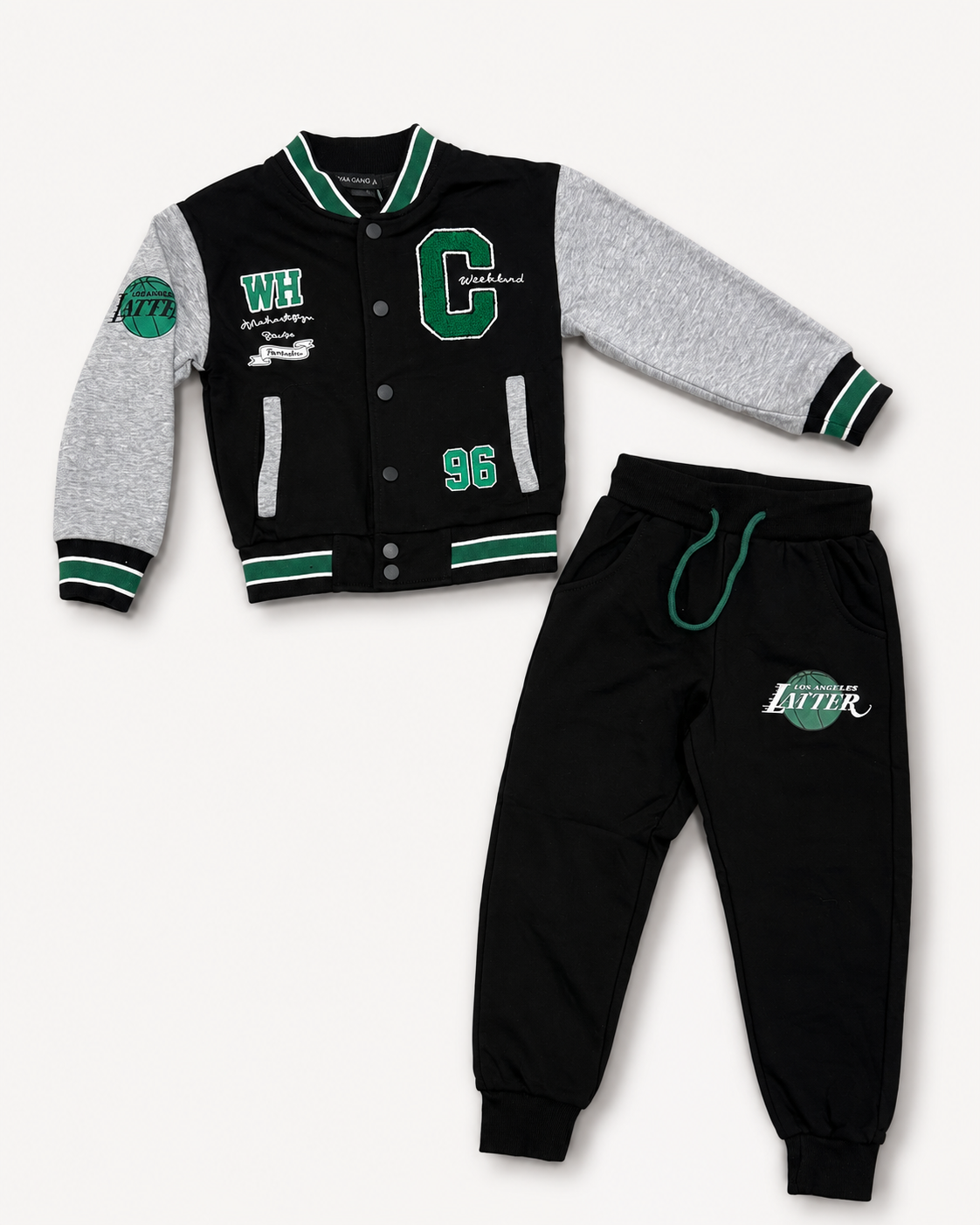 Completo Bambino Varsity Nero