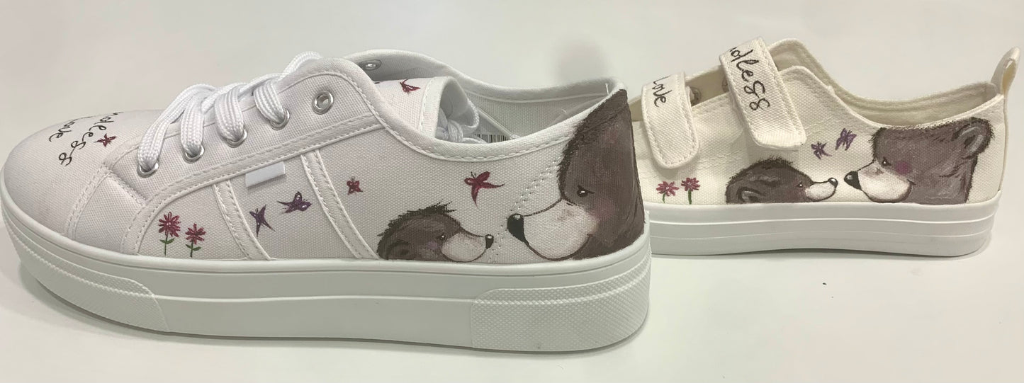 Scarpe personalizzate a mano mamma figlia