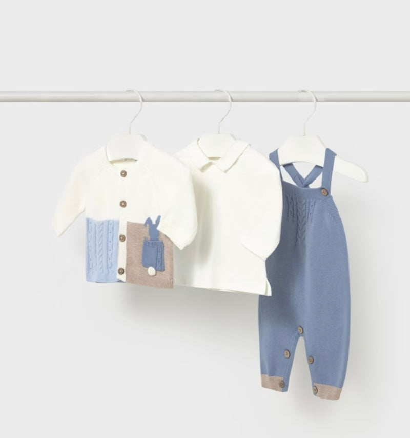 Completo 3 pezzi in tricot