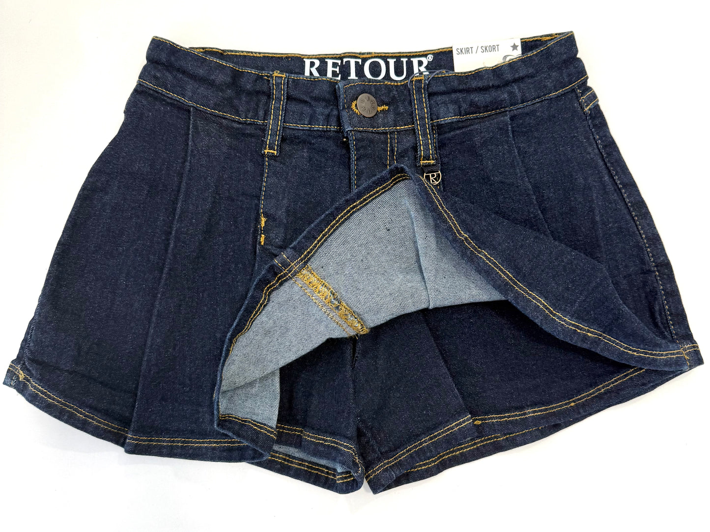 Gonna pantalone in denim