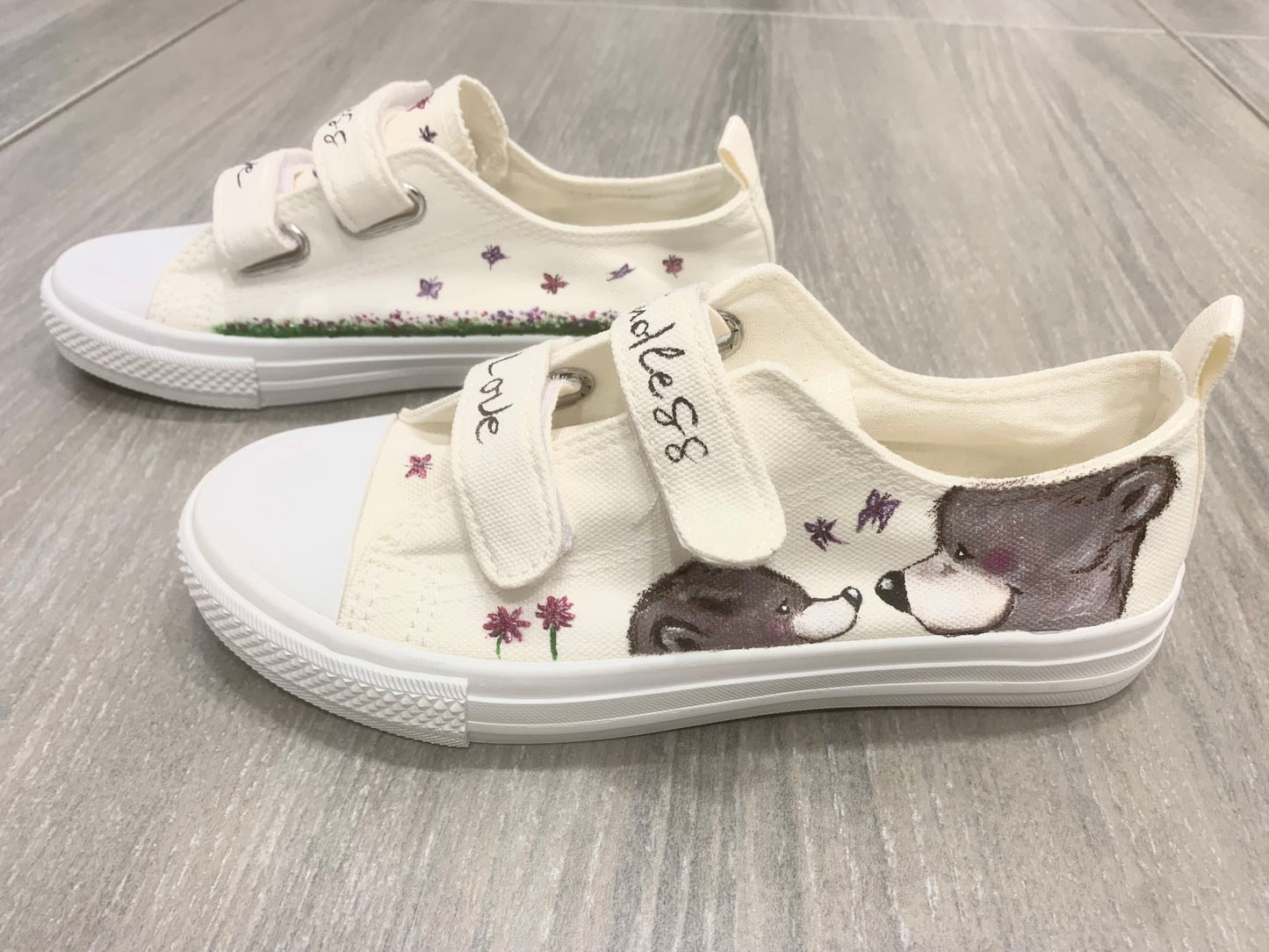 Scarpe personalizzate a mano mamma figlia