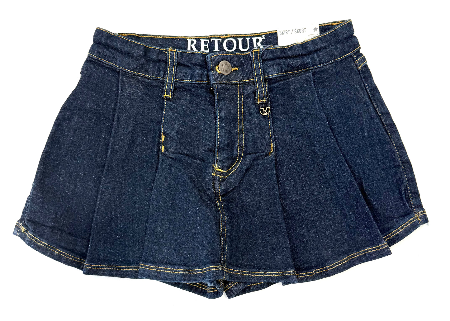 Gonna pantalone in denim