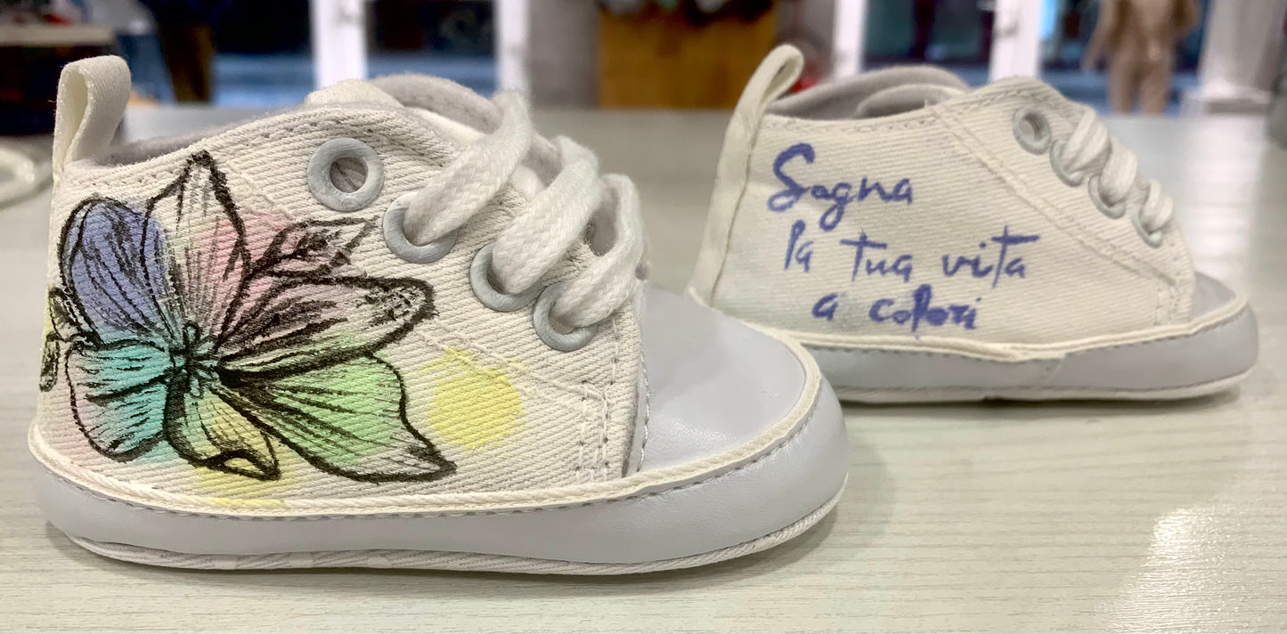 Scarpine dipinte a mano