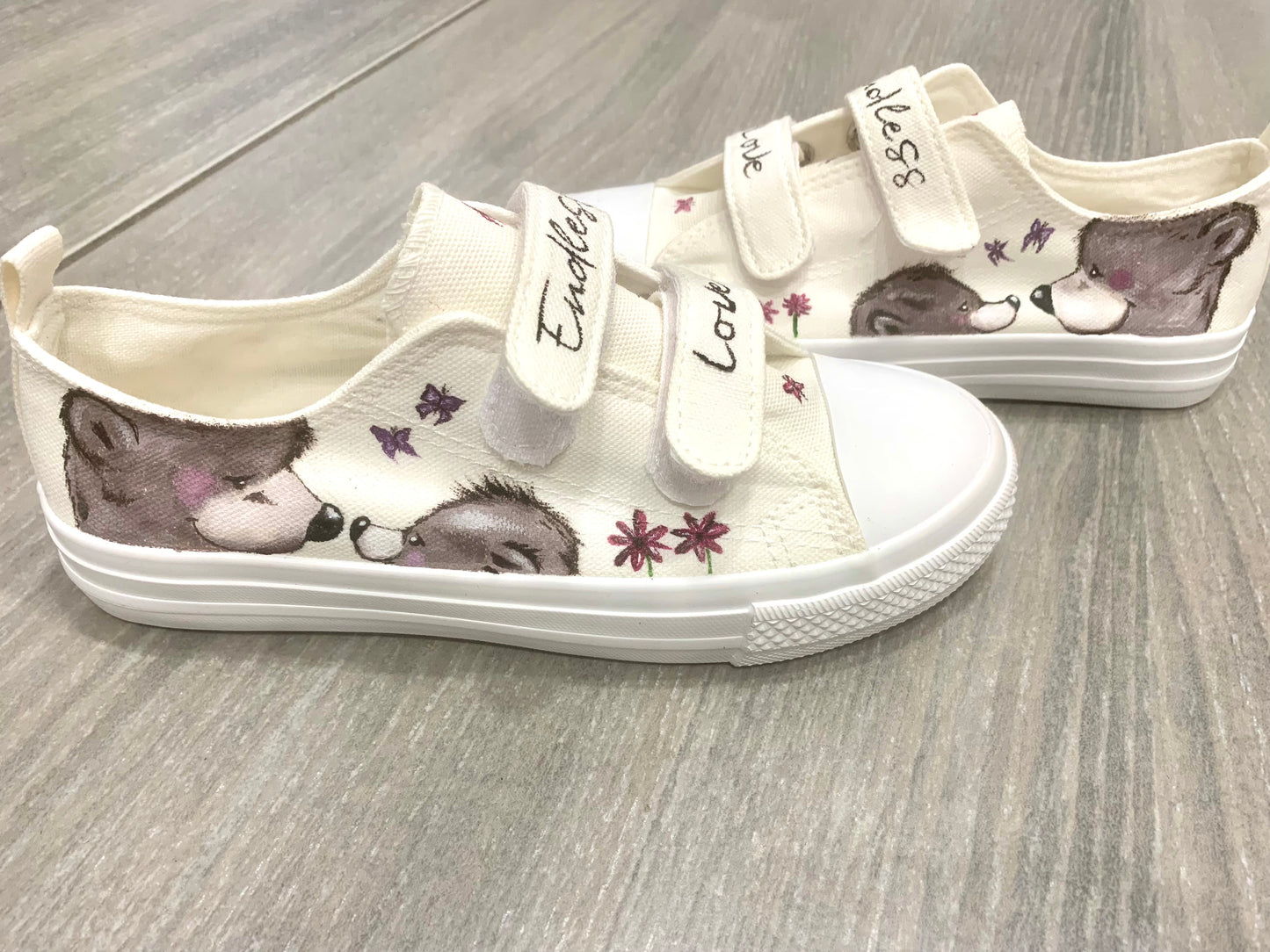 Scarpe personalizzate a mano mamma figlia