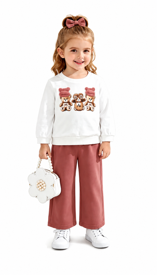 Completo Bimba Orsetti con Pantalone Palazzo