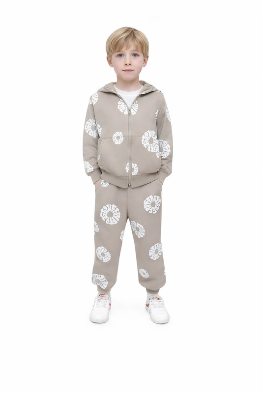 Completo tuta bambino beige