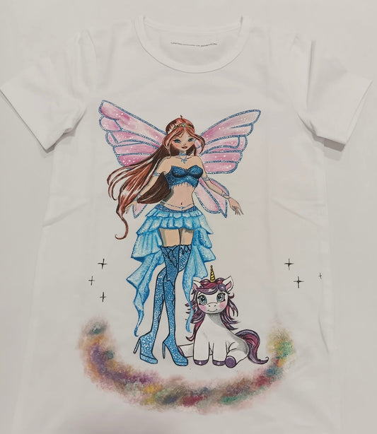 T shirt dipinta a mano