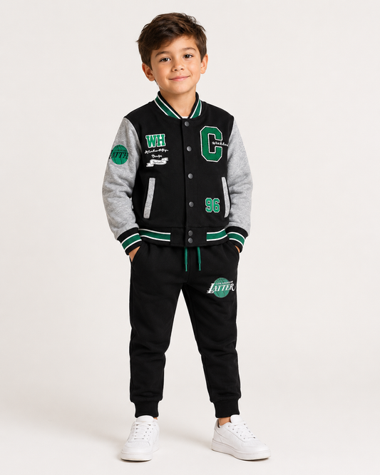 Completo Bambino Varsity Nero