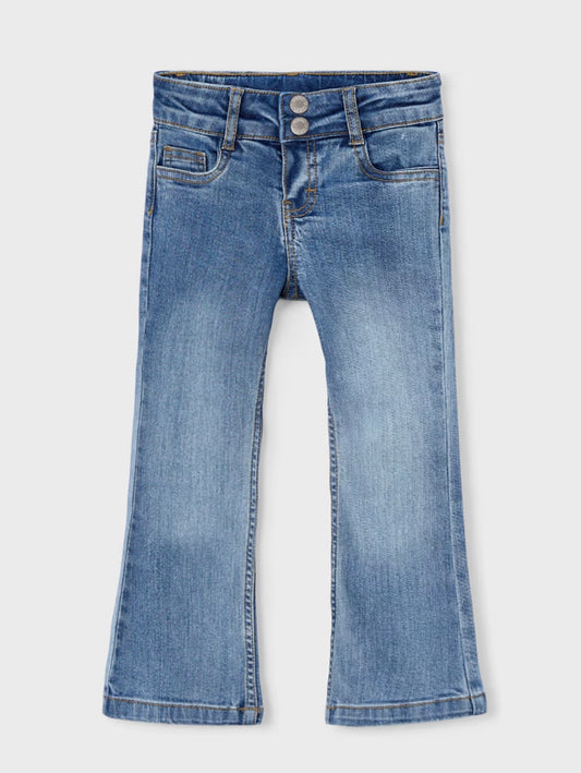Jeans Bambina Flare Denim Medio