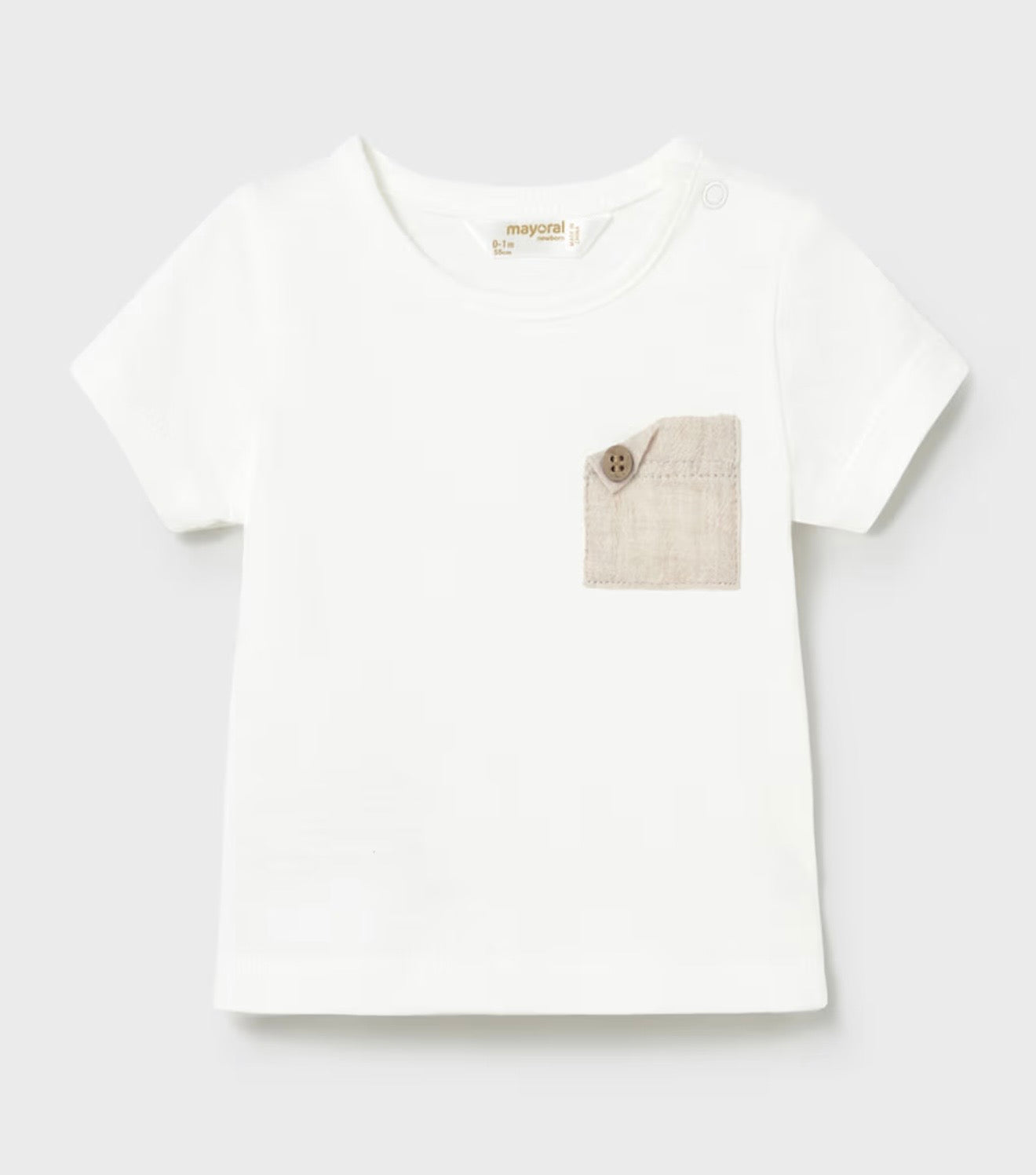 Completo neonato 3 pezzi beige naturale