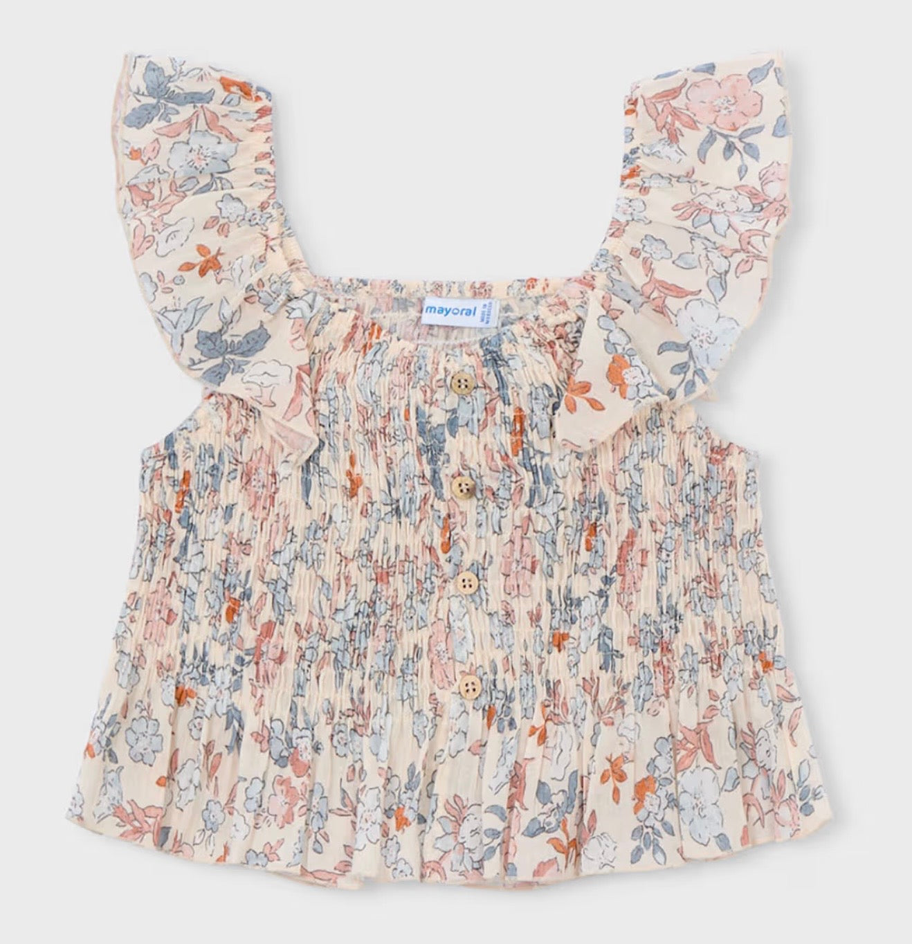 Top bambina floreale