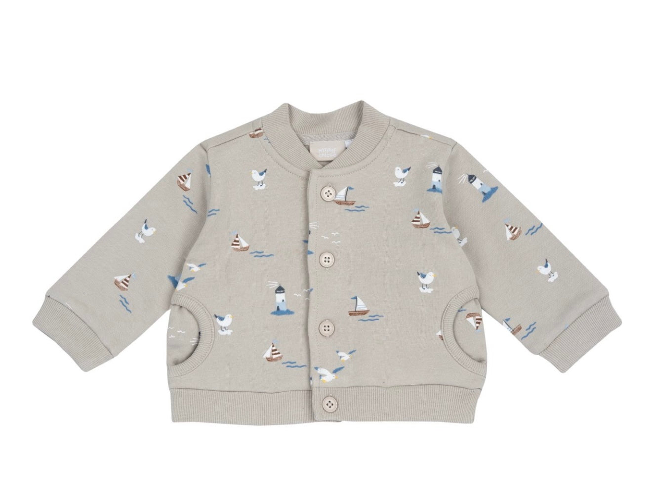Cardigan in felpa. Felpato
