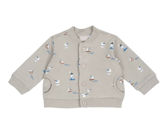 Cardigan in felpa. Felpato