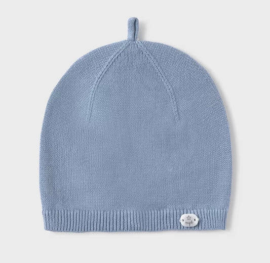 Cappellino neonato Mayoral azzurro in maglia