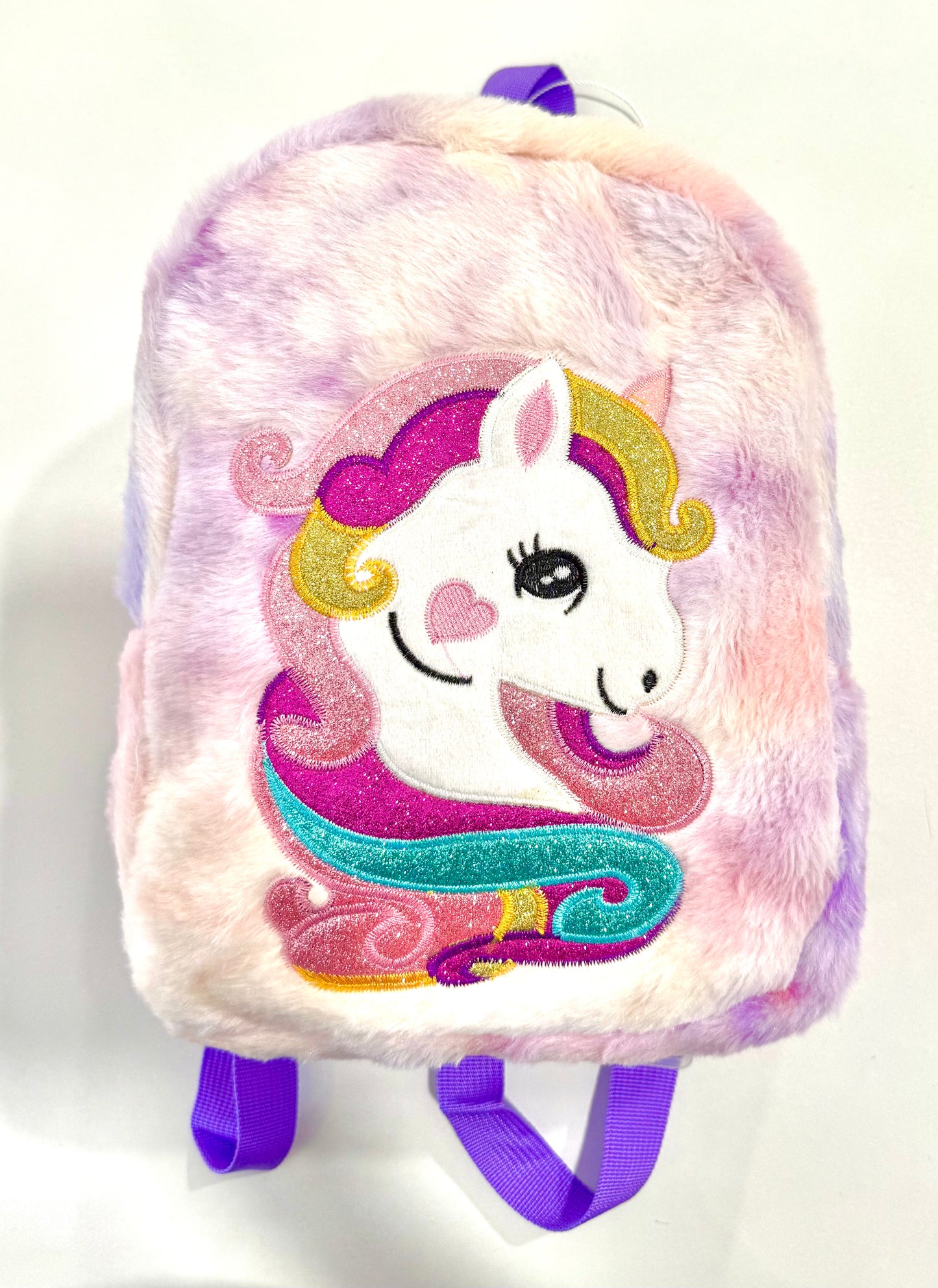 Zaino unicorno in peluche