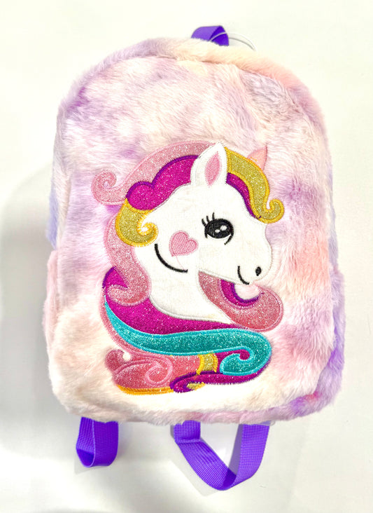Zaino unicorno in peluche
