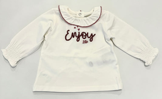 T shirt con colletto. Caldo cotone
