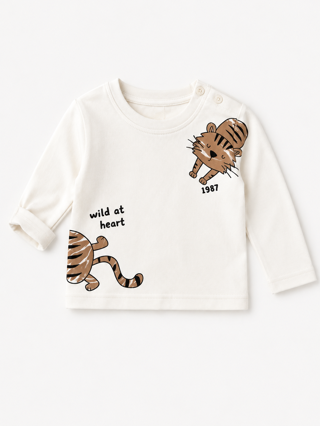 Maglia bambino Wild at Heart con tigre
