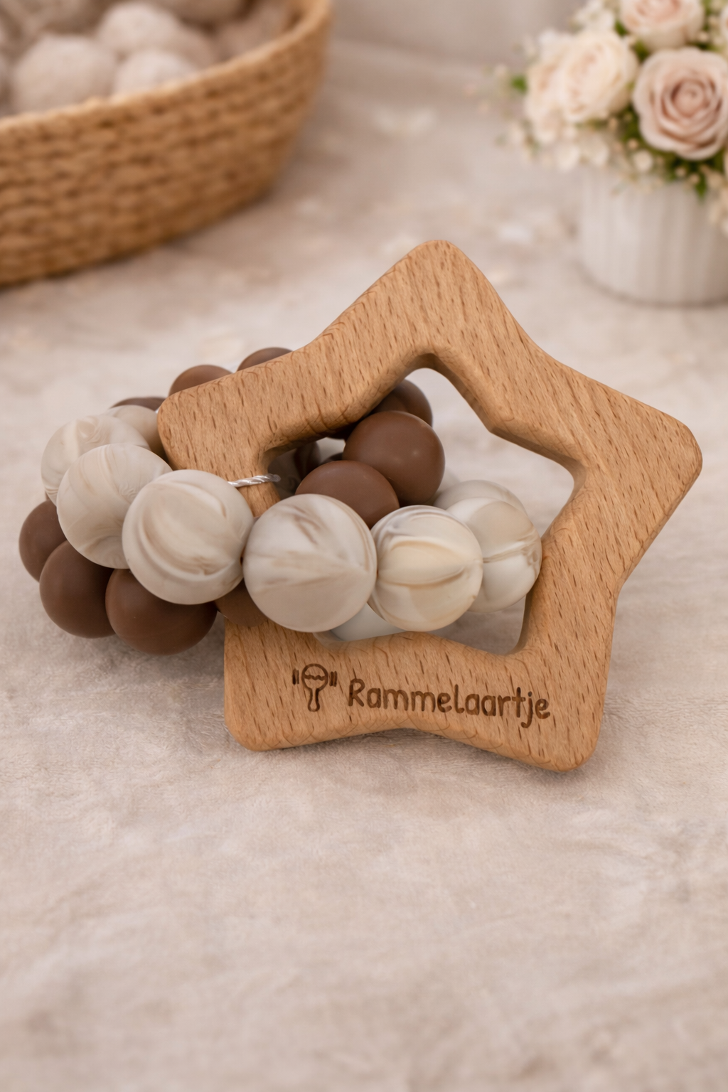 Massaggiagengive in legno a forma di stella