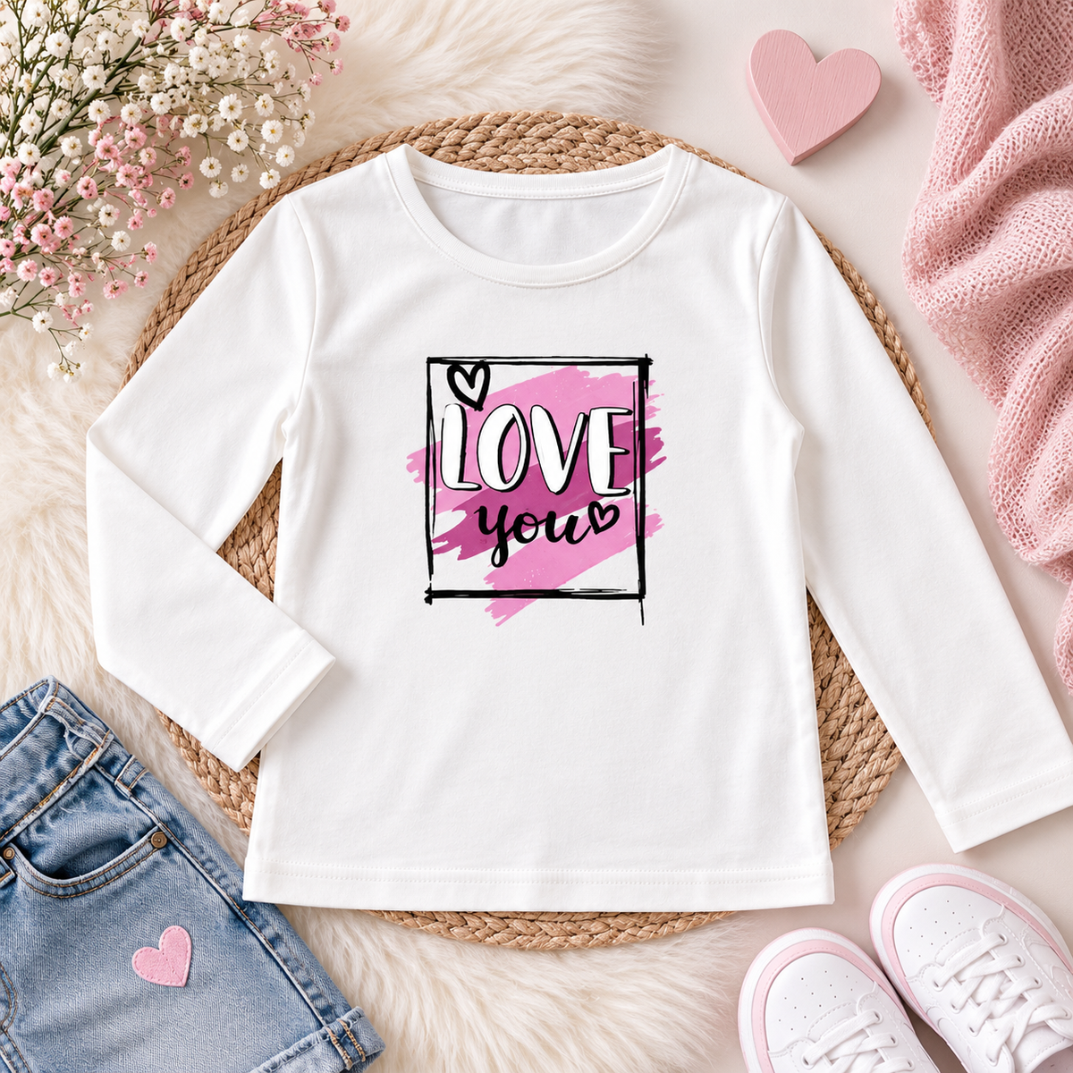 Maglia Bambina “Love You” – Manica Lunga