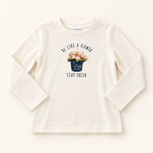 Maglia bambina panna