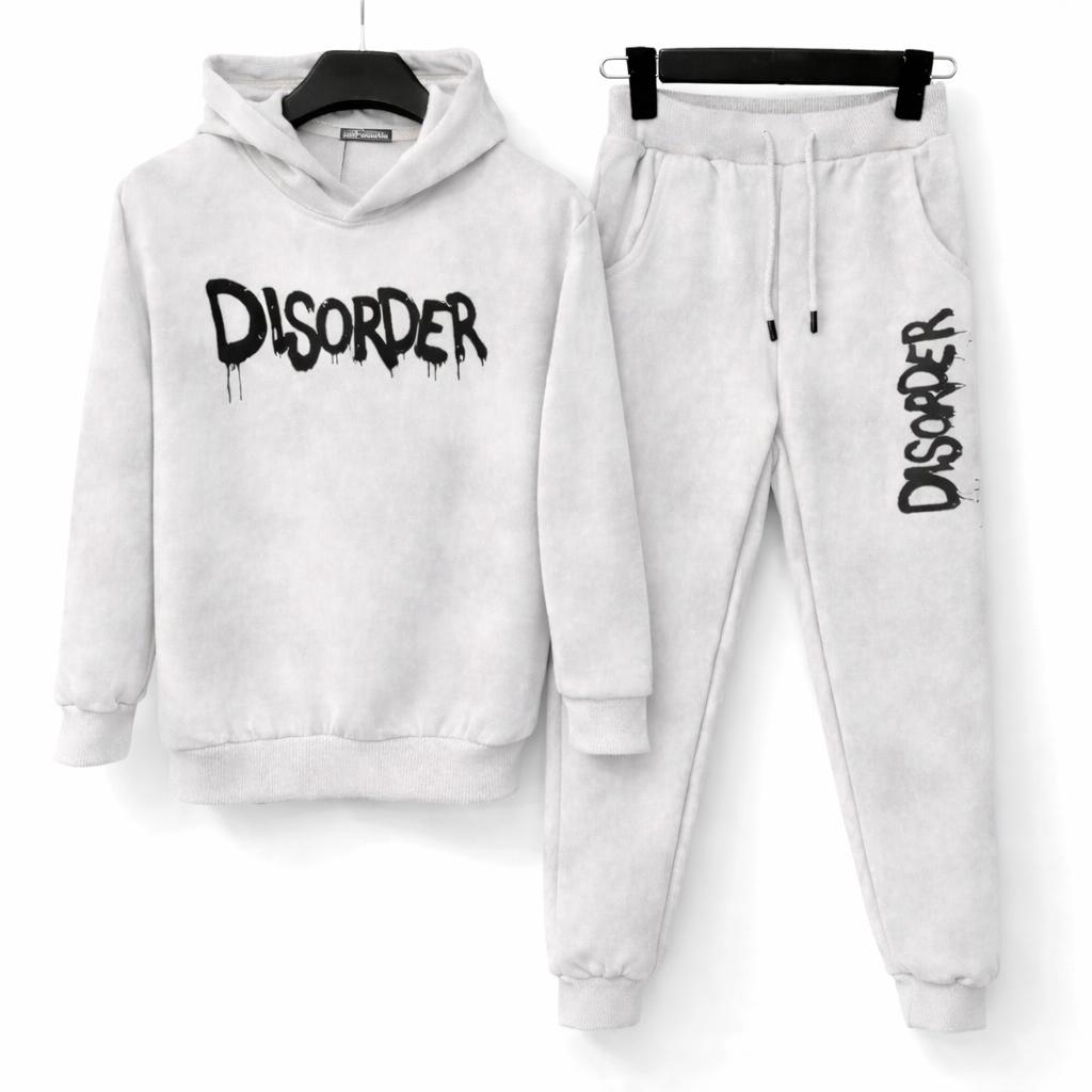 Tuta bambino DISORDER beige effetto washed