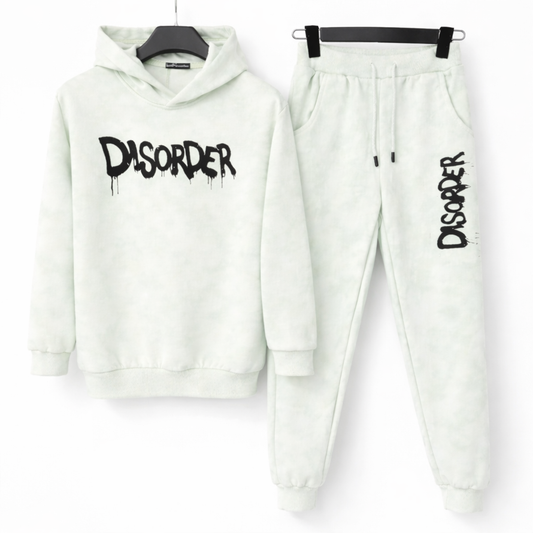 Tuta bambino DISORDER verde effetto washed