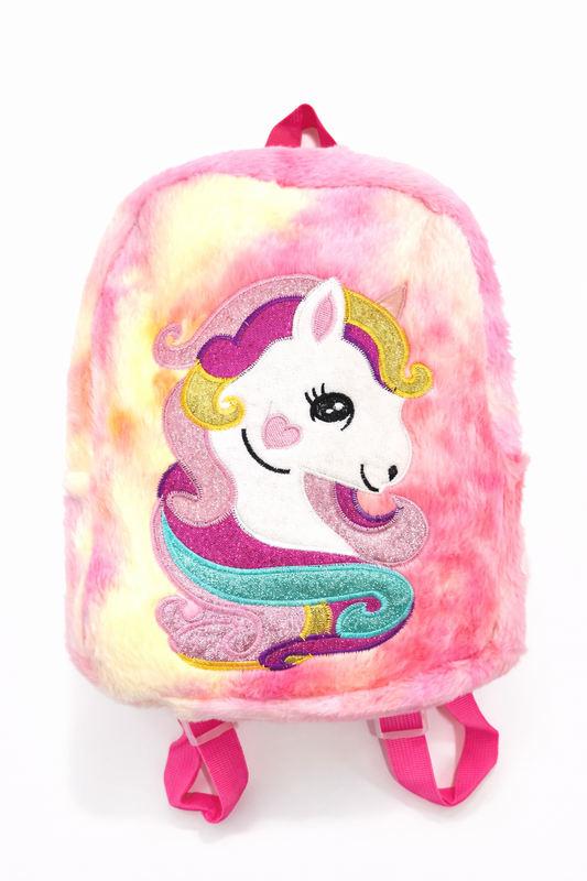 Zaino unicorno in peluche