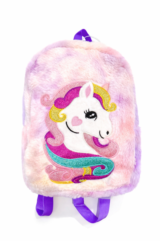 Zaino unicorno in peluche